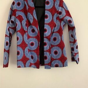 Stylish Red and Blue Women's Jacket